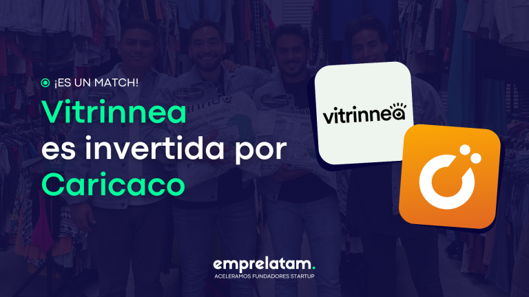Startup Emprelatam Vitrinnea invertida por Caricaco